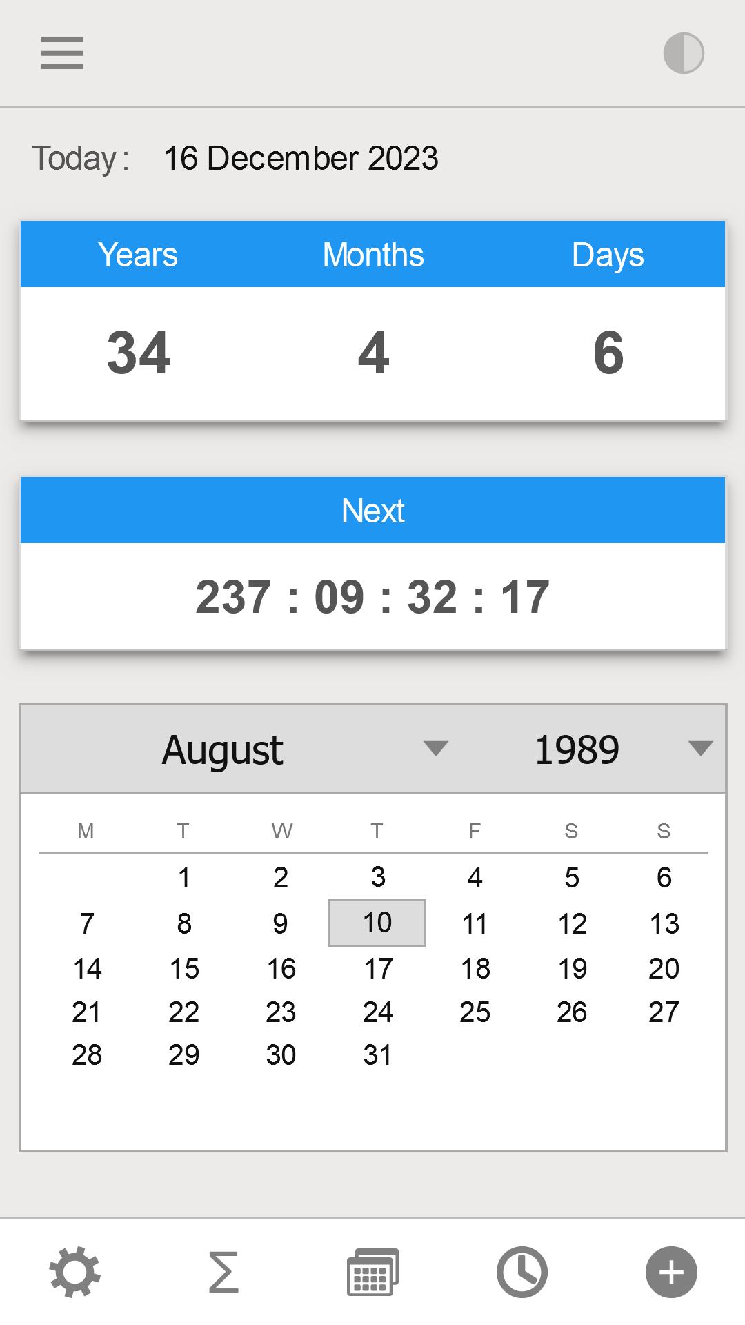 Download do APK de Calculadora de idade para Android