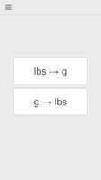 lbs g converter Screenshot 2