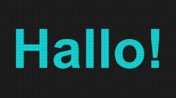 LED Schild Plakat