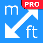 meters feet converter pro Zeichen
