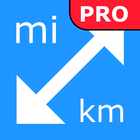miles kilometers converter pro Zeichen