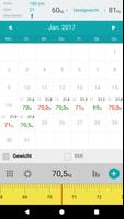 Gewicht Kalender Plakat