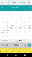 Gewicht Kalender Screenshot 1