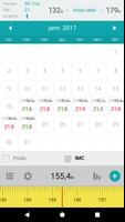 Calendrier de poids et IMC capture d'écran 3