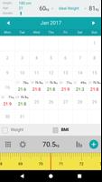 Weight Calendar اسکرین شاٹ 1