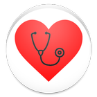 Cardiac diagnosis-heart rate icon