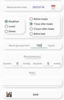 برنامه‌نما Diabetes and Blood pressure عکس از صفحه