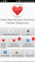 Herzdiagnose (früher) Herzfrequenzmesser Plakat