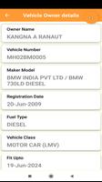 Rajasthan RTO Vehicle info - Owner Details اسکرین شاٹ 1