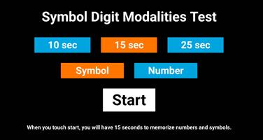 Symbol Digit Modalities Test (SDMT) training poster