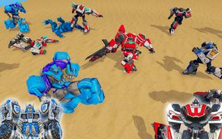 Futuristic Robot Battle Simula Affiche