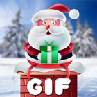 Приветствие Gif: С Рождеством! GIF 2019 иконка