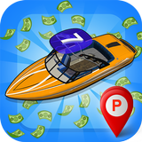 Merge Boat Idle clicker game أيقونة