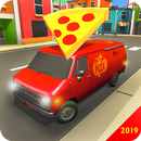 Pizza Delivery Van Virtual City Bike Moto Driving APK