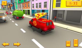 Pizza Delivery Van Virtual City Bike Moto Driving capture d'écran 3