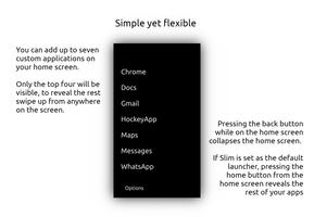 Slim Launcher screenshot 1