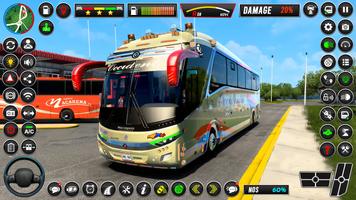 City Bus Driving-Bus Parking poster