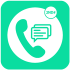 2nd Line Second Phone number icon