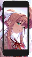 Monika DDLC Wallpaper captura de pantalla 2