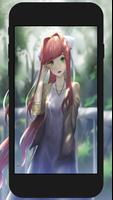 Monika DDLC Wallpaper captura de pantalla 3