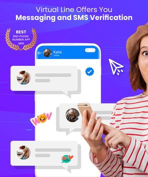 第二行，在线接收短信，临时号码，eSim 海报