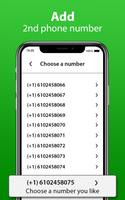 Virtual 2nd Phone Number App स्क्रीनशॉट 1