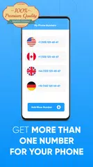 第二行：免费电话，短信，在线接收短信，eSim XAPK 下載