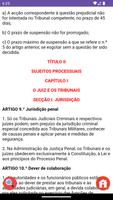 برنامه‌نما Código de Processo Penal AO عکس از صفحه