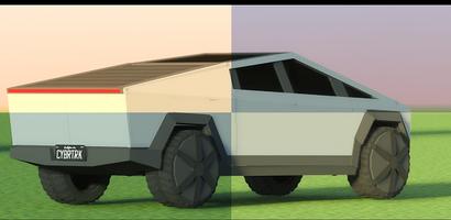 Cyber Truck mod Minecraft PE الملصق