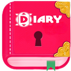 Diary with lock アイコン