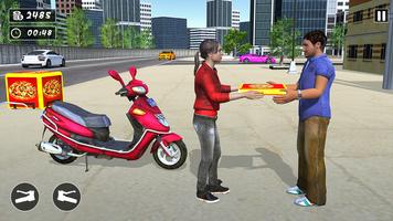 Pizza Mädchen Fahrrad Spiel Screenshot 3