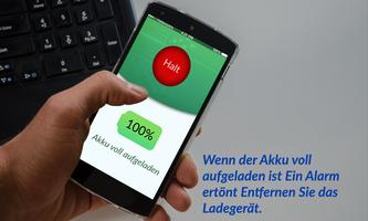 Entfernen des Ladegeräts und Alarm bei vollem Akku Screenshot 1