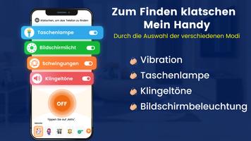 Finde mein Handy mit Klatschen Plakat