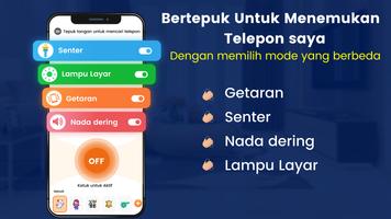 Temukan ponsel dengan tepukan poster