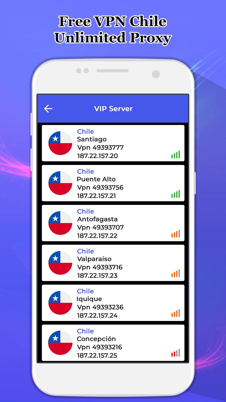Free VPN Chile-Unlimited Proxy for Android - APK Download - 