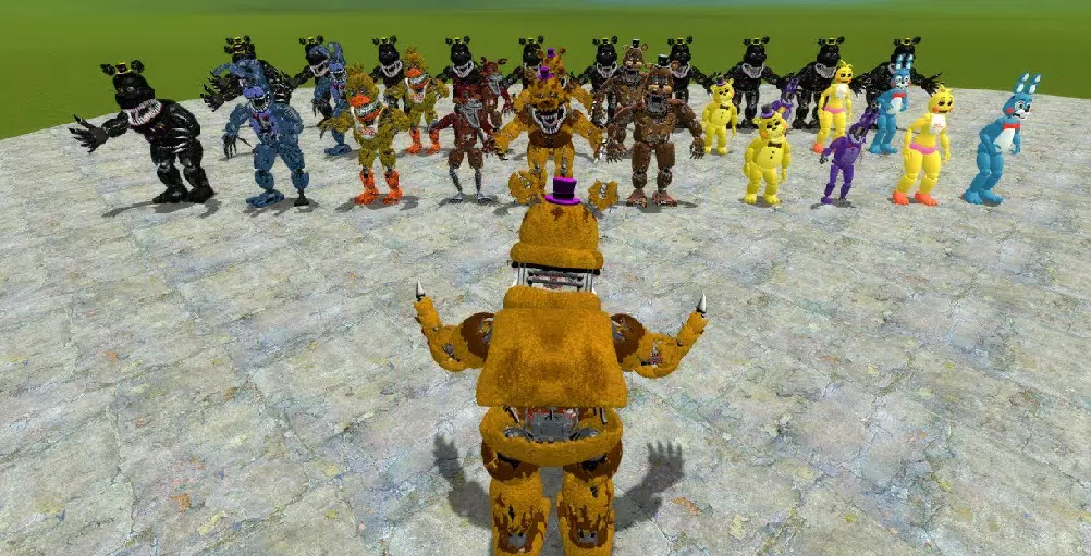 FNaF 1 Animatronics! - Roblox