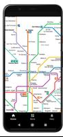 Barcelona Metro Map โปสเตอร์