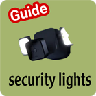 Security lights guide icon