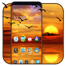 Beautiful sea sunset theme APK