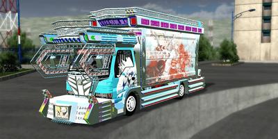 Mod Bussid Truck Thailand captura de pantalla 2