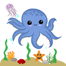 ระบายสี สัตว์ทะเล-APK