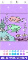 Glitter Sea Animals Coloring Plakat