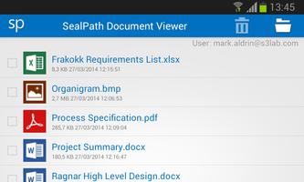 برنامه‌نما SealPath Document Viewer عکس از صفحه