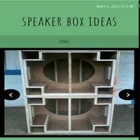 speaker box ideas poster