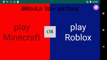 Would you rather Affiche
