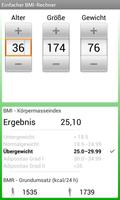 Einfacher BMI / BMR-Rechner Plakat