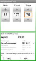 BMI / BMR - prosty kalkulator screenshot 1