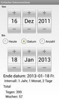 Einfacher Datumsrechner Plakat