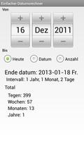 Einfacher Datumsrechner Screenshot 1