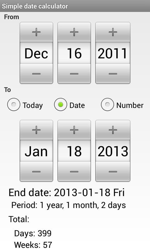 Simple Date Calculator APK for Android Download